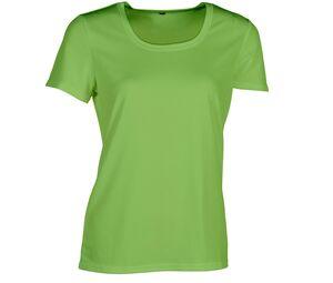 SANS ÉTIQUETTE SE101 - NO LABEL SPORT TEE-SHIRT WOMEN Fluorescent Green