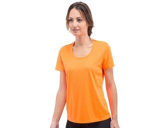 SANS ÉTIQUETTE SE101 - NO LABEL SPORT TEE-SHIRT WOMEN Fluorescent Pink