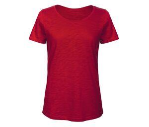 B&C BC047 - TW047 SLUB WOMEN Chic Red