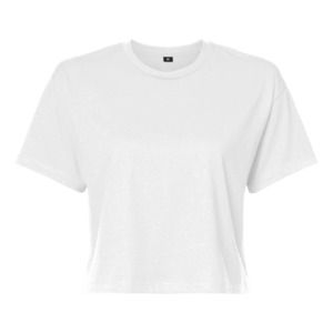 BUILD YOUR BRAND BY042 - T-shirt femme "cropped" White