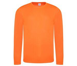 JUST COOL JC002 - T-shirt respirant manches longues Neoteric™ Electric Orange
