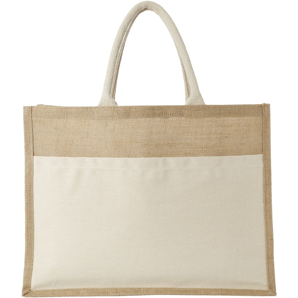 PF Concept 119526 - Mumbay cotton pocket jute tote bag 18L