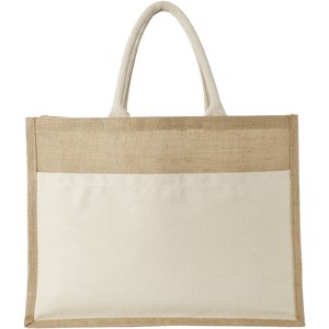 PF Concept 119526 - Mumbay cotton pocket jute tote bag 18L Natural