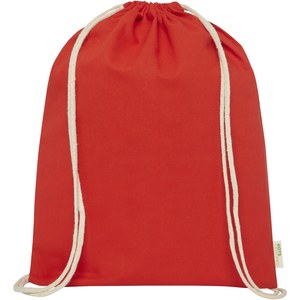 PF Concept 120490 - Orissa 100 g/m² GOTS organic cotton drawstring bag 5L Red