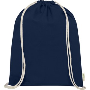 PF Concept 120490 - Orissa 100 g/m² GOTS organic cotton drawstring bag 5L Navy