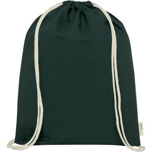 PF Concept 120490 - Orissa 100 g/m² GOTS organic cotton drawstring bag 5L Dark Green