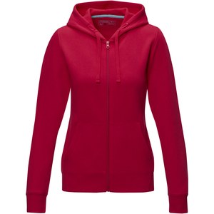 Elevate NXT 37511 - Ruby women’s GOTS organic recycled full zip hoodie Red