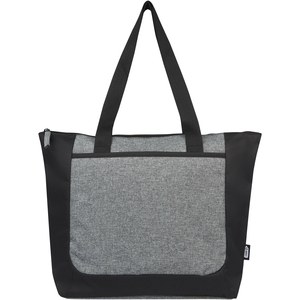 PF Concept 120657 - Reclaim GRS recycled two-tone zippered tote bag 15L Solid Black