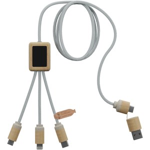 SCX.design 2PX126 - SCX.design C49 5-in-1 charging cable Light Brown