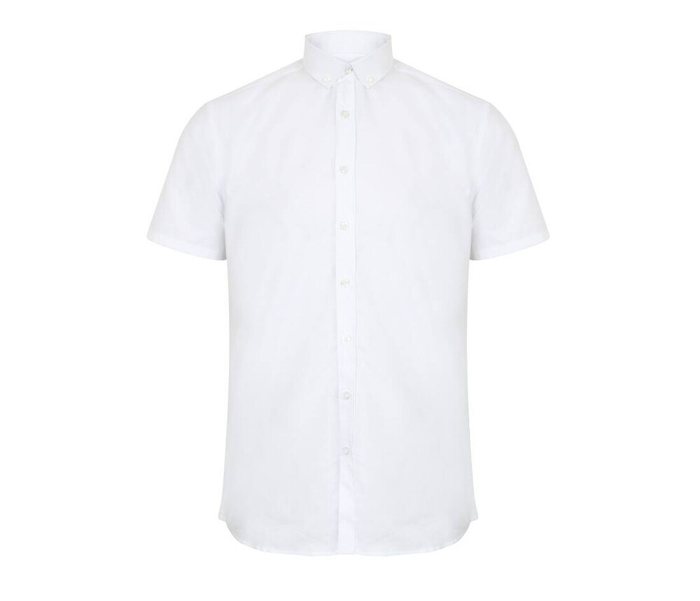 HENBURY HY517R - MEN’S MODERN S/S OXFORD SHIRT – REGULAR FIT