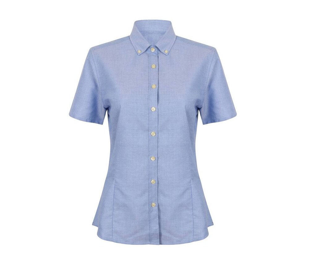 HENBURY HY518R - LADIES’ MODERN S/S OXFORD SHIRT – REGULAR FIT